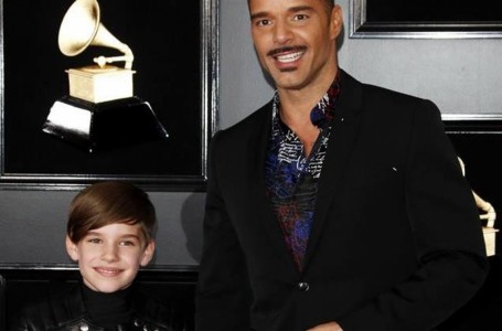 Ricky Martin revolucionó la alfombra roja de los Grammy con su hijo Matteo