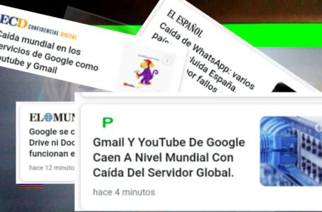 YouTube, Gmail y otros servicios de Google estuvieron caídos en Argentina por una falla global