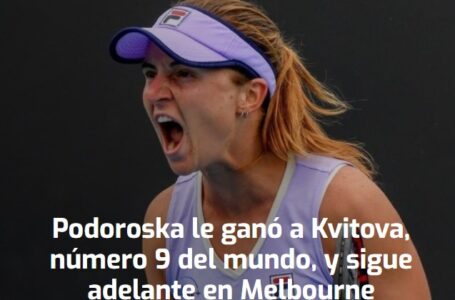La rosarina le ganó a Kvitova, número 9 del mundo, y sigue adelante en Melbourne