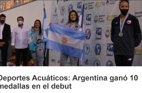 Argentina sumó otras 10 medallas en el Sudamericano de Natación