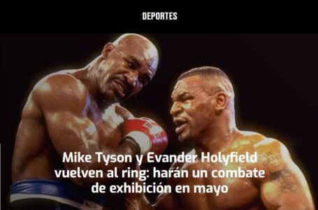 Mike Tyson y Evander Holyfield vuelven al ring: harán un combate de exhibición en mayo