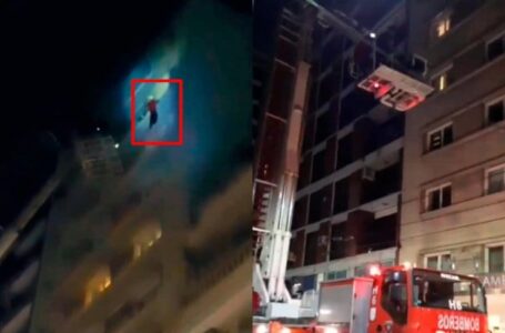 Jugador de Rentistas se colgó del piso 11 para escapar de un incendio en el hotel
