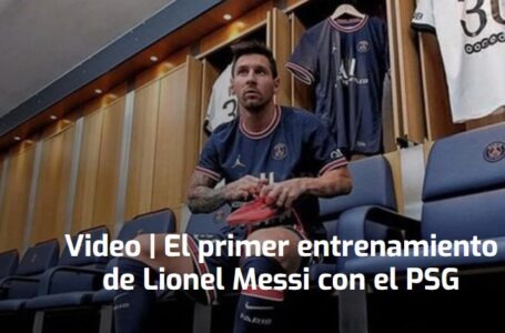 El primer entrenamiento de Lionel Messi con el PSG