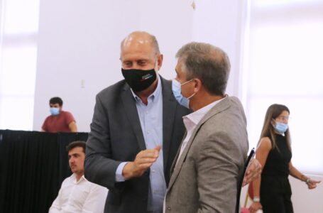 Pedretti se reunió con el Gobernador Perotti y el Ministro de Seguridad, Jorge Lagna