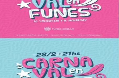 Funes tendrá 2 Carnavales, con fechas, lugares y presupuestos distintos