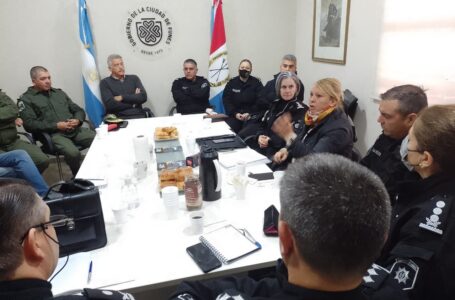 Seguridad: coordinación con Fuerzas Policiales y localidades de la región