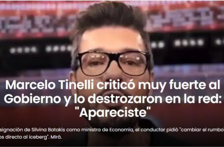 Marcelo Tinelli criticó muy fuerte al Gobierno y lo destrozaron en la red: “Apareciste”