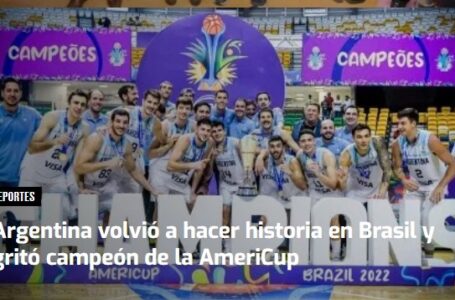 Argentina volvió a hacer historia en Brasil y gritó campeón de la AmeriCup