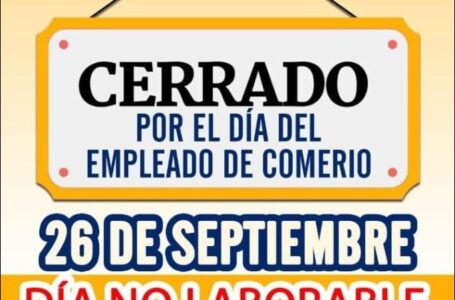 26 de septiembre se celebra: Día del Empleado de Comercio