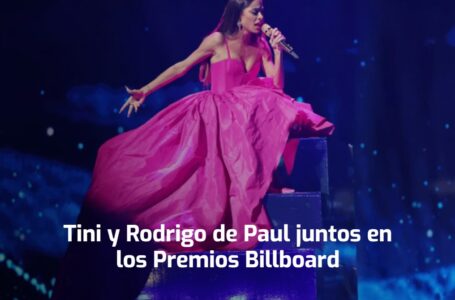Tini y Rodrigo de Paul juntos en los Premios Billboard