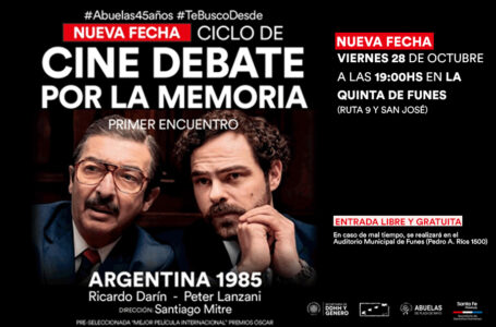 Nueva fecha: “Argentina 1985” será proyectada este viernes en la Quinta de Funes