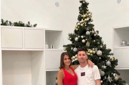 Navidad de Messi: en casa, con familia y amigos