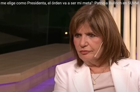 Patricia Bullrich: “Si la gente me elige como presidenta, el orden va a ser la regla”