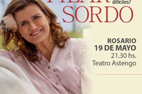 Llega a Rosario Pilar Sordo: “La felicidad no es estar alegres, sino poder aceptarnos”