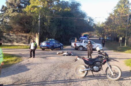 Colisionaron una camioneta y una moto en Ruta 9 y Mar del Plata