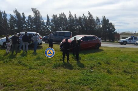 Siniestro vial entre dos autos en Autopista Rosario/Córdoba