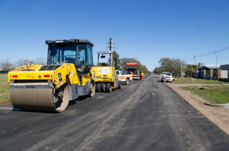 Obras en Funes City: Pavimentación de calle Rondeau