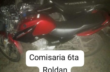 Recuperaron en Roldán una moto robada en Funes