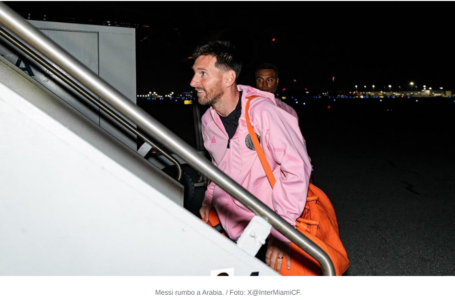 Messi partió rumbo a Arabia Saudita para enfrentar a Cristiano Ronaldo