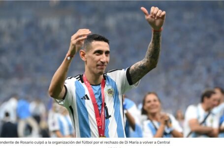 Javkin culpó a la organización del fútbol argentino por el rechazo de Di María a volver a Rosario Central